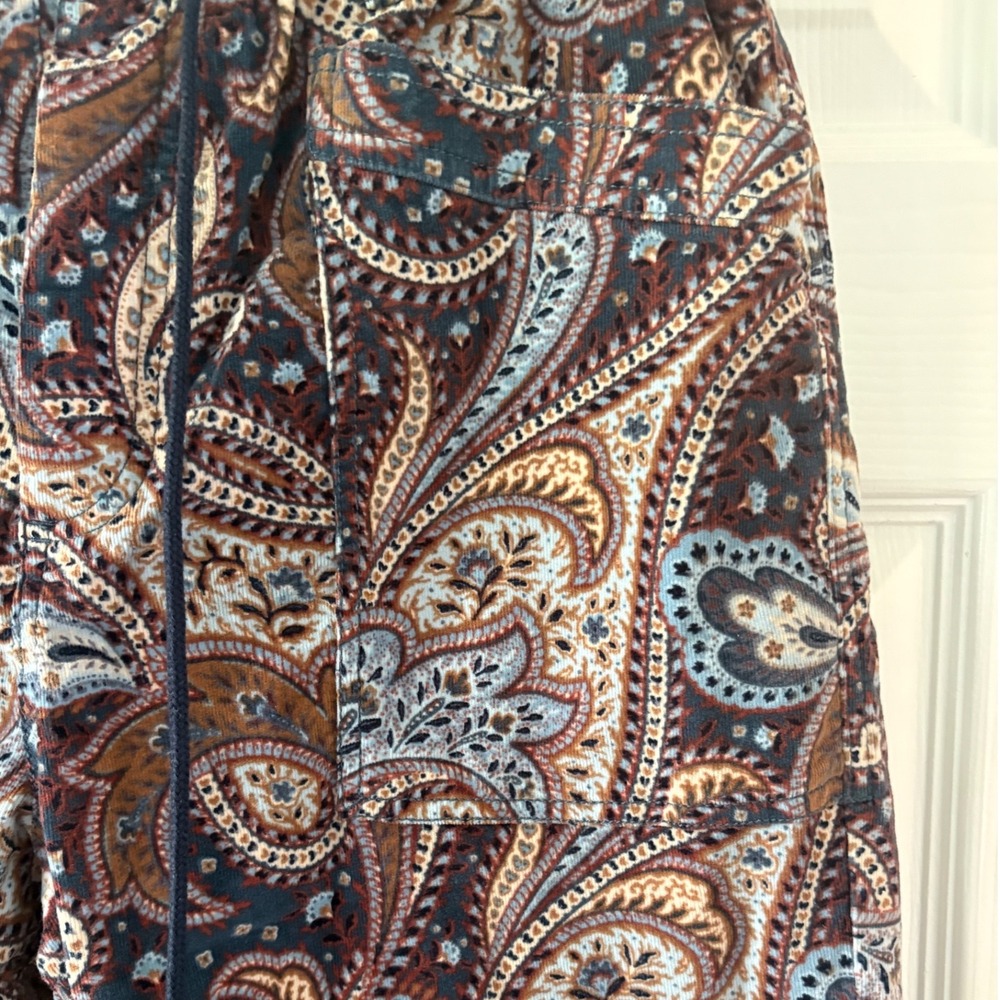 Free People City Slouch Printed Cord Pants | Medium - Picture 3 of 7